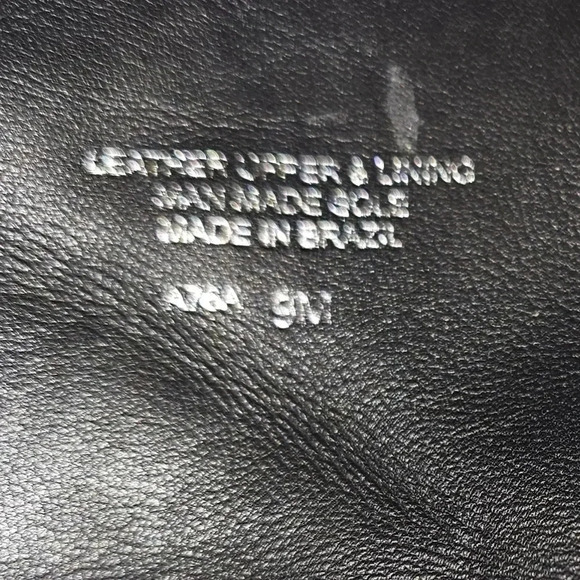 J Vincent Patent Leather Hidden Wedge Black Grunge,Goth Knee High Boots SZ 9M - Picture 10 of 12